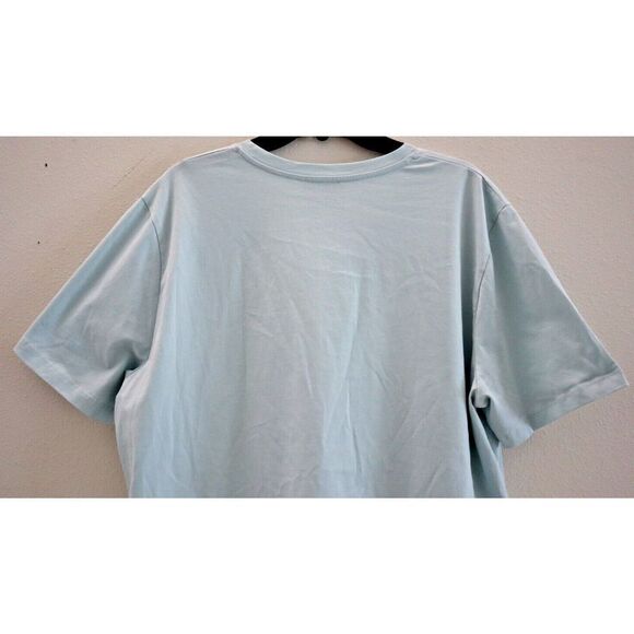 A.P.C. COEOP-H26904 Men's Sz 2XL Light Blue Cotton Logo Graphic Tee Shirt $115 - Picture 7 of 8